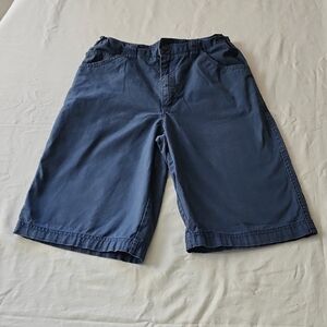 Boy's Shaun White Faded Blue Flat Front Shorts